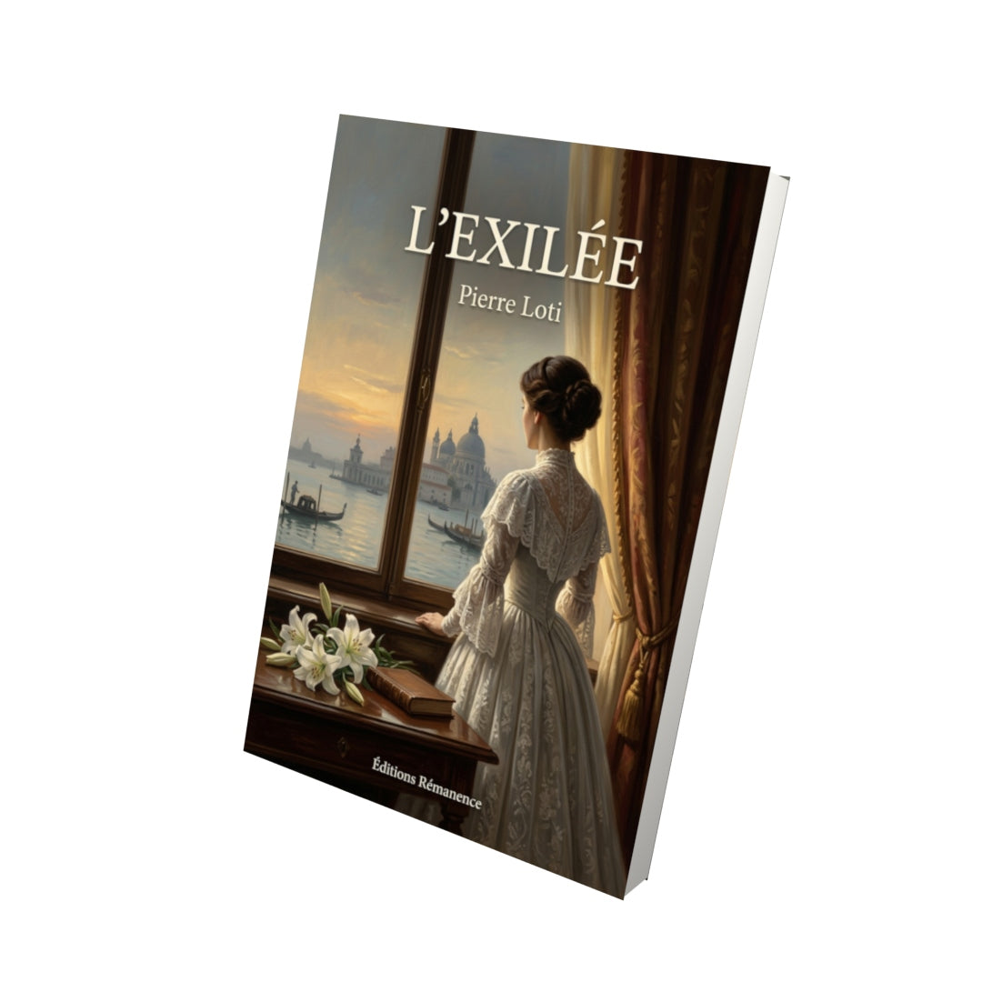 Livre L’Exilée par Pierre Loti - Vue 3D - Editions Remanence