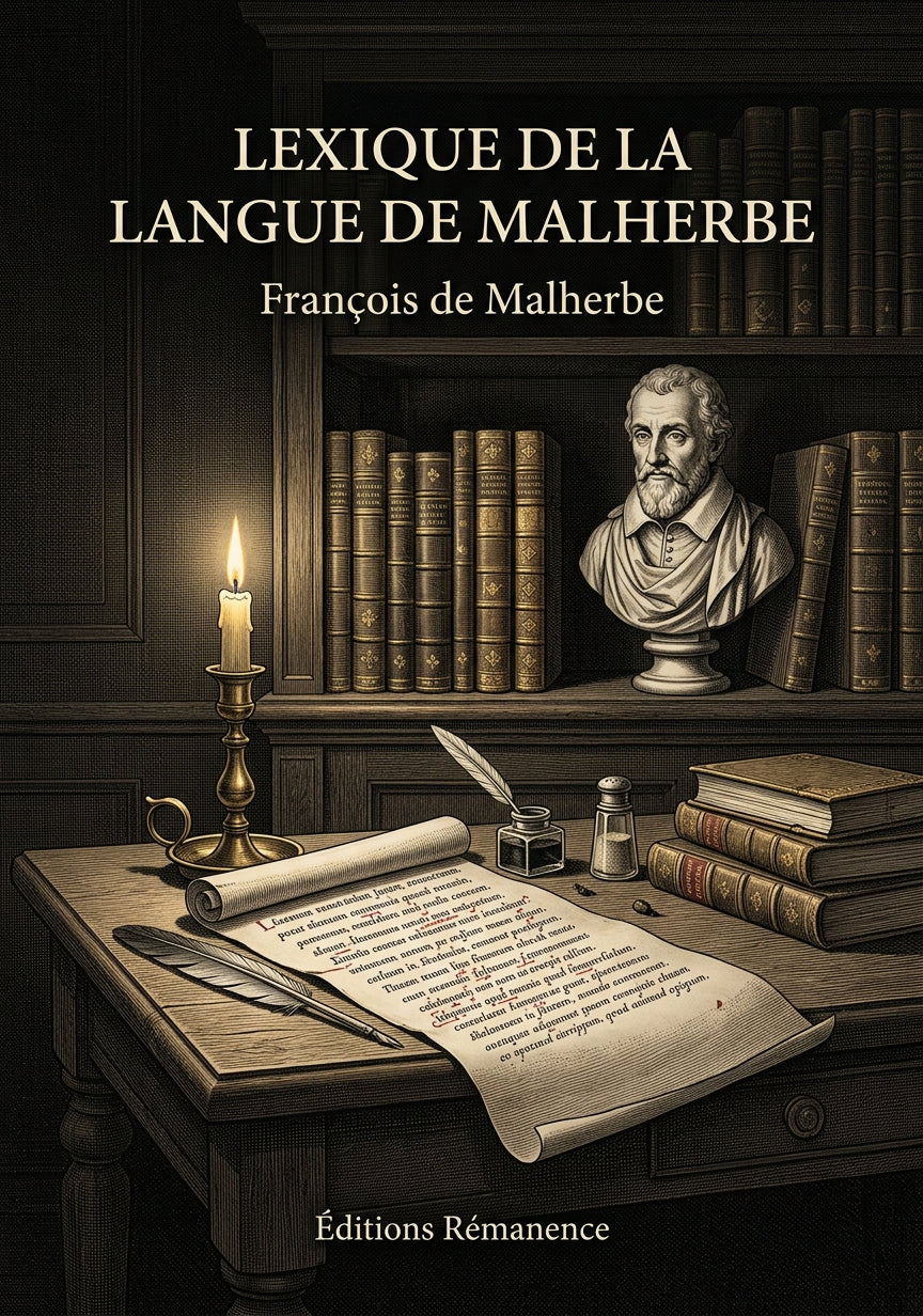 Livre Lexique de la langue de Malherbe par François de Malherbe - Couverture - Editions Remanence