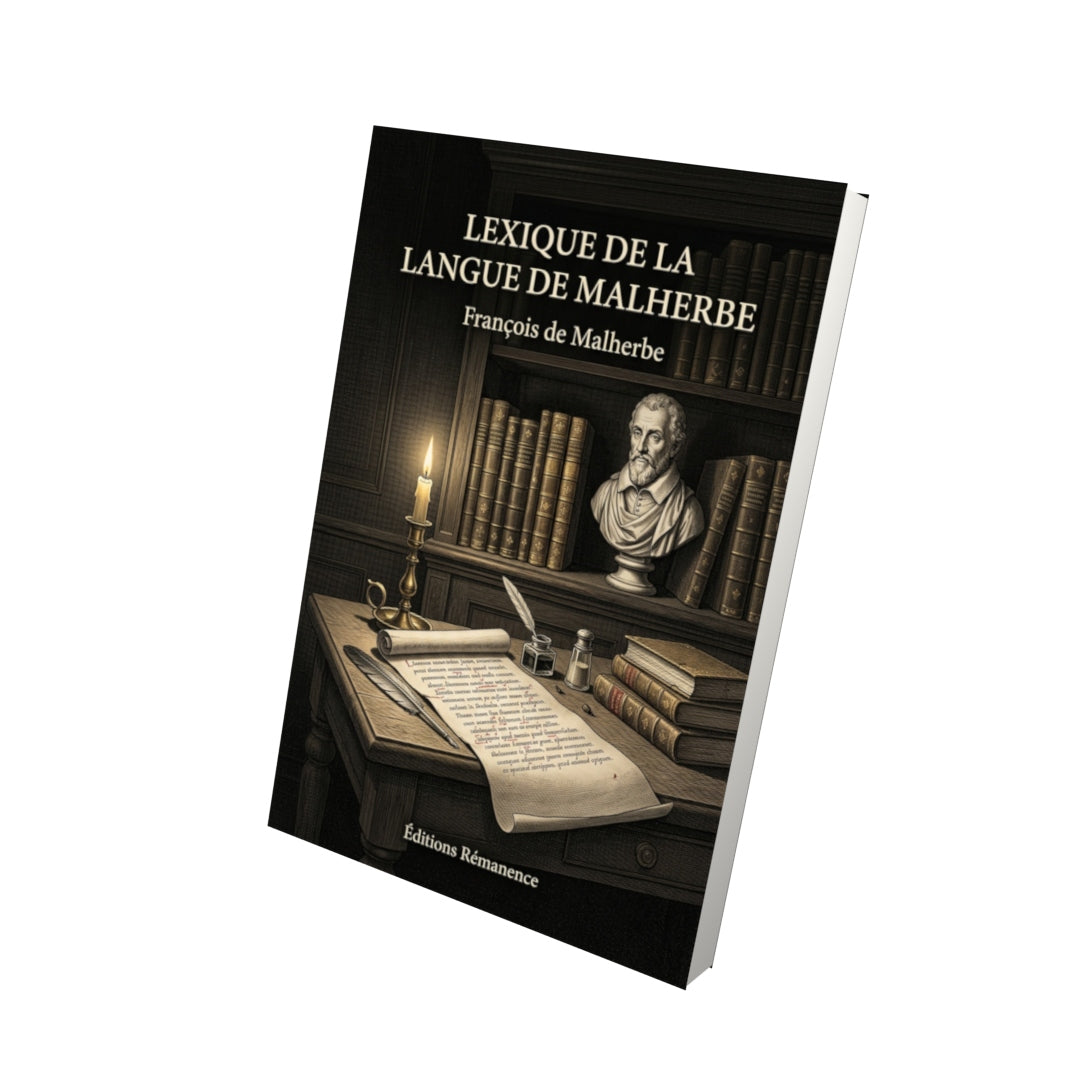 Livre Lexique de la langue de Malherbe par François de Malherbe - Vue 3D - Editions Remanence