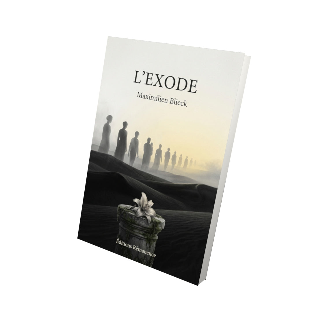 Livre L’Exode par Maximilien Blieck - Vue 3D - Editions Remanence