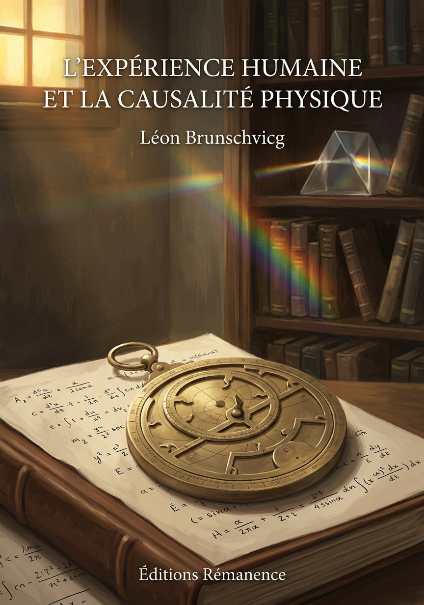 Livre L’Expérience humaine et la Causalité physique par Léon Brunschvicg - Couverture - Editions Remanence