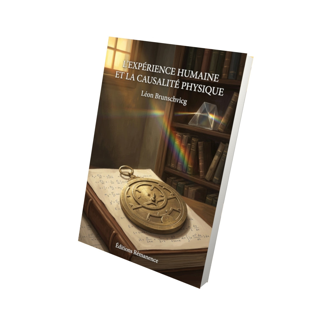 Livre L’Expérience humaine et la Causalité physique par Léon Brunschvicg - Vue 3D - Editions Remanence
