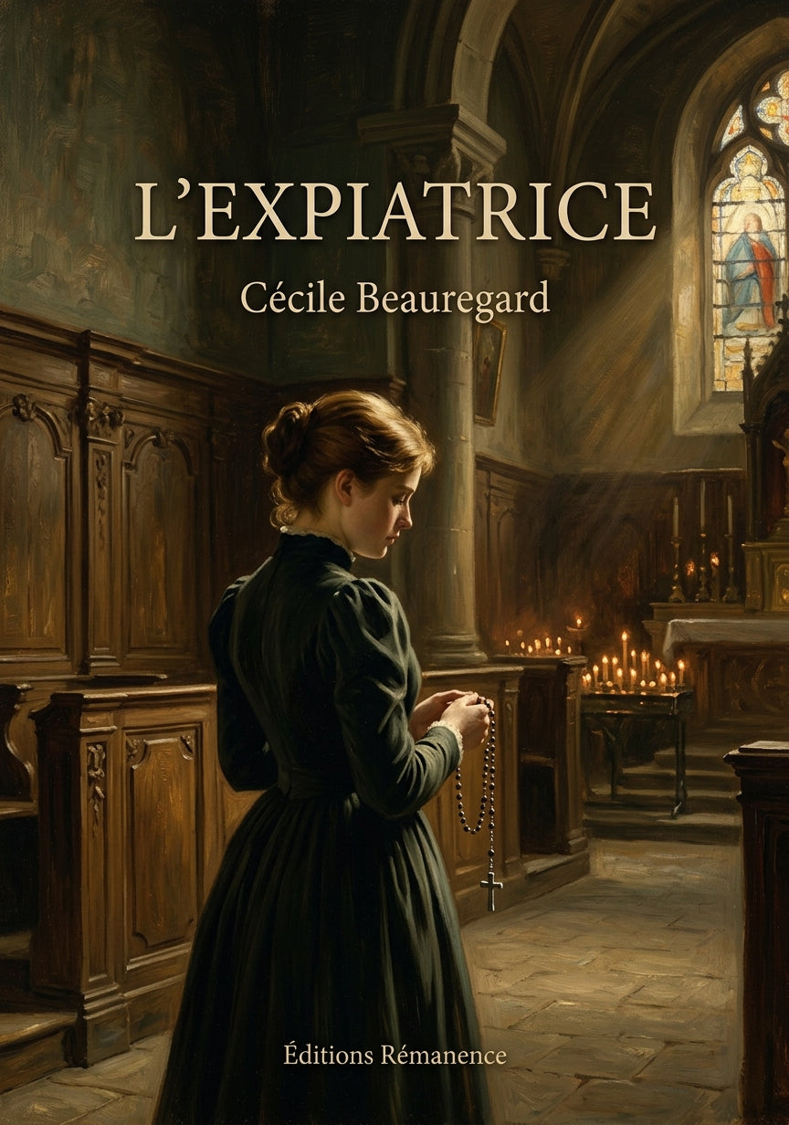 Livre L’expiatrice par Cécile Beauregard - Couverture - Editions Remanence