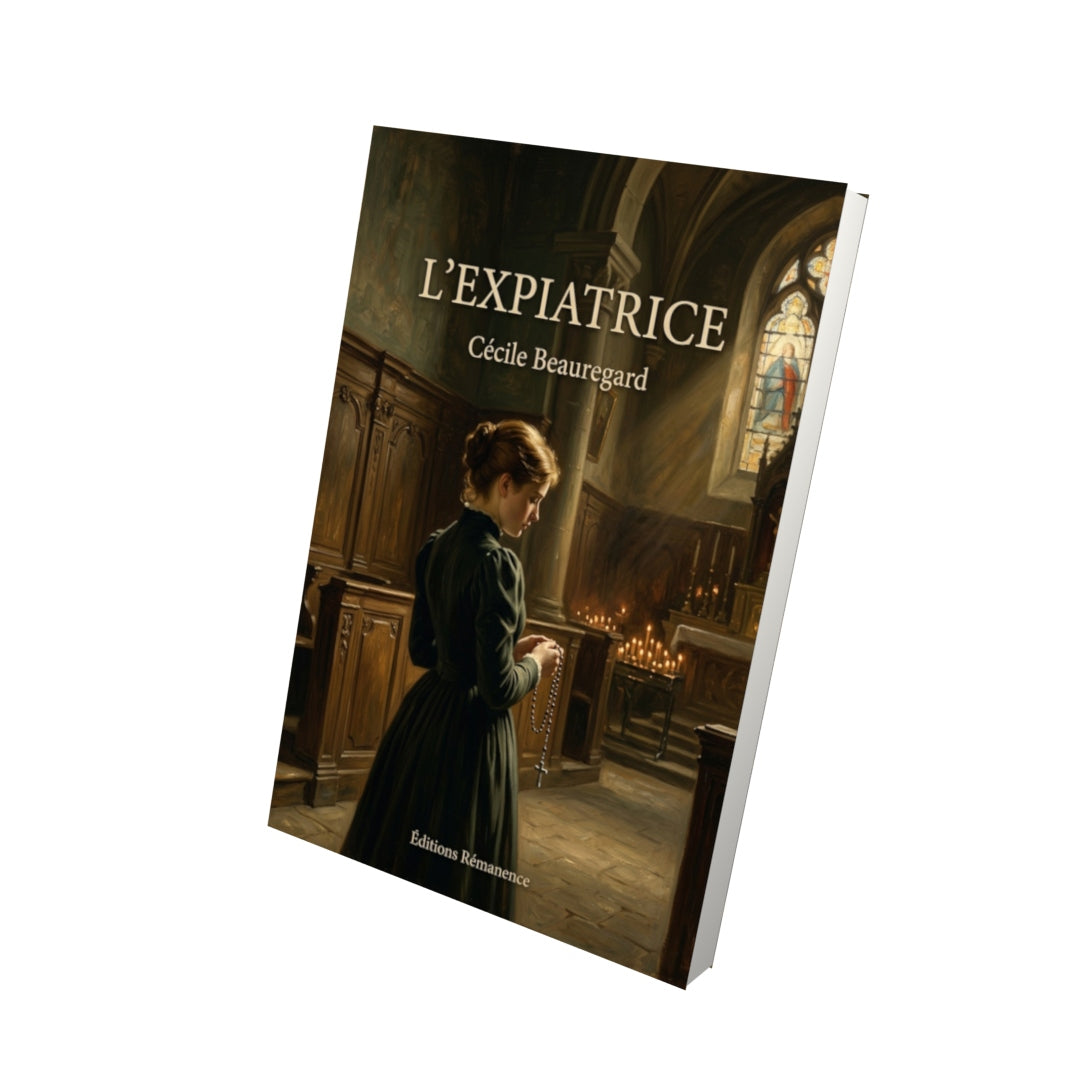 Livre L’expiatrice par Cécile Beauregard - Vue 3D - Editions Remanence