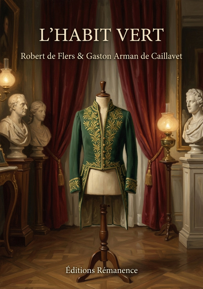 Livre L’Habit vert par Robert de Flers & Gaston Arman de Caillavet - Couverture - Editions Remanence
