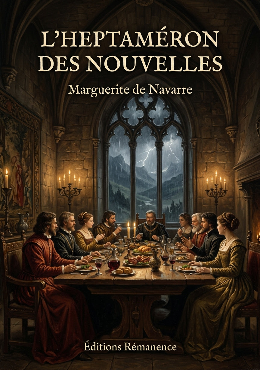 Livre L’Heptaméron des nouvelles par Marguerite de Navarre - Couverture - Editions Remanence