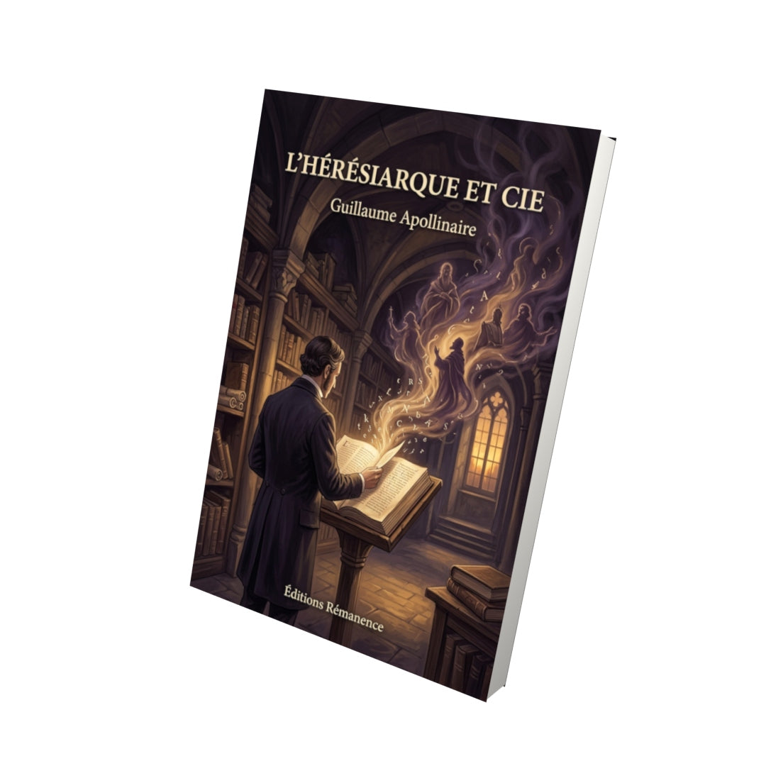 Livre L’Hérésiarque et Cie par Guillaume Apollinaire - Vue 3D - Editions Remanence