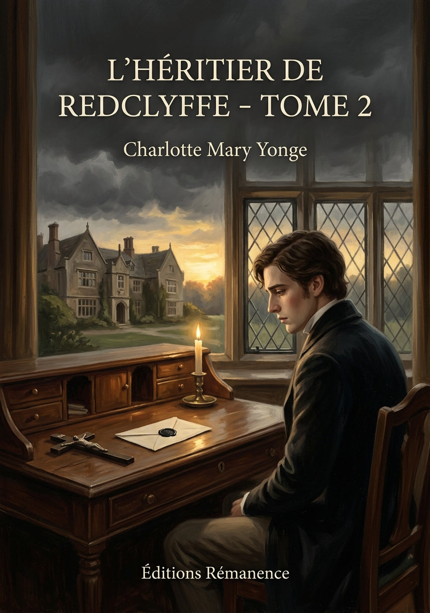 Livre L’Héritier de Redclyffe - Tome 2 par Charlotte Mary Yonge - Couverture - Editions Remanence