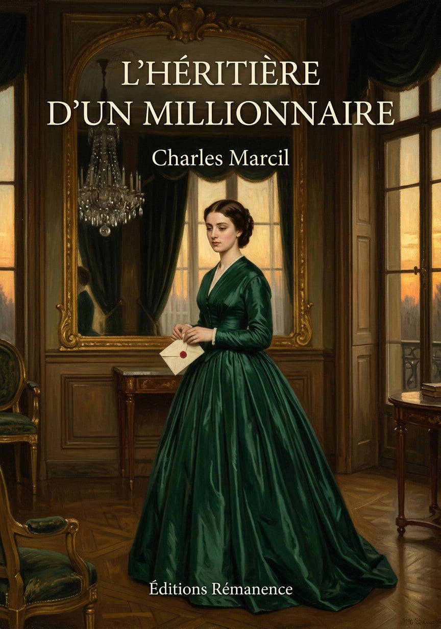 Livre L’héritière d’un millionnaire par Charles Marcil - Couverture - Editions Remanence