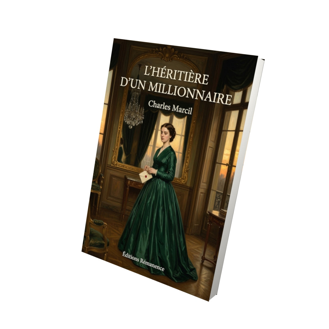 Livre L’héritière d’un millionnaire par Charles Marcil - Vue 3D - Editions Remanence