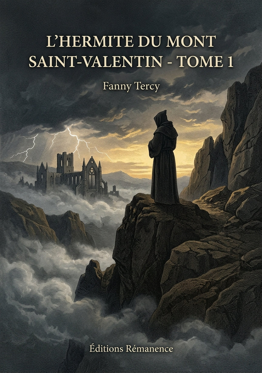 Livre L’Hermite du mont Saint-Valentin - Tome 1 par Fanny Tercy - Couverture - Editions Remanence