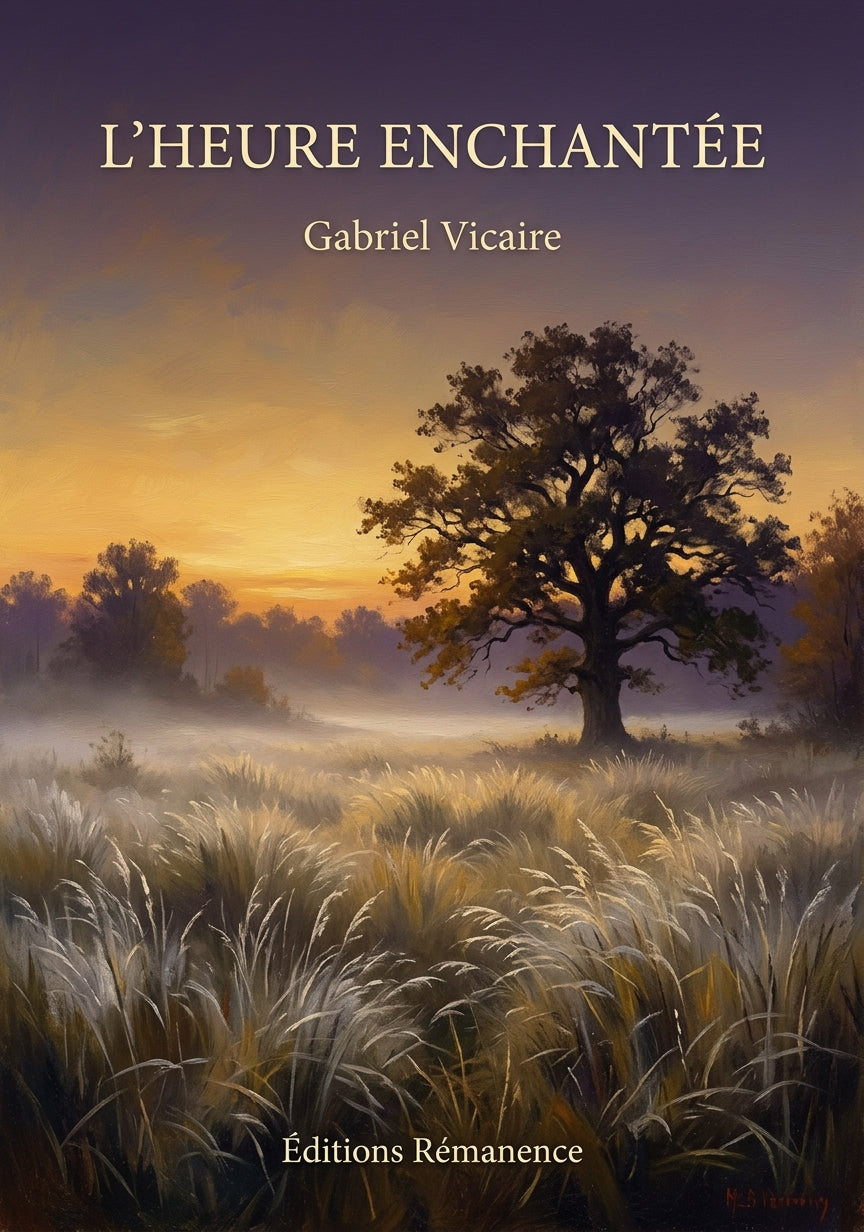 Livre L’Heure enchantée par Gabriel Vicaire - Couverture - Editions Remanence