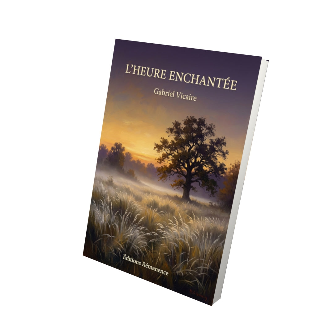 Livre L’Heure enchantée par Gabriel Vicaire - Vue 3D - Editions Remanence