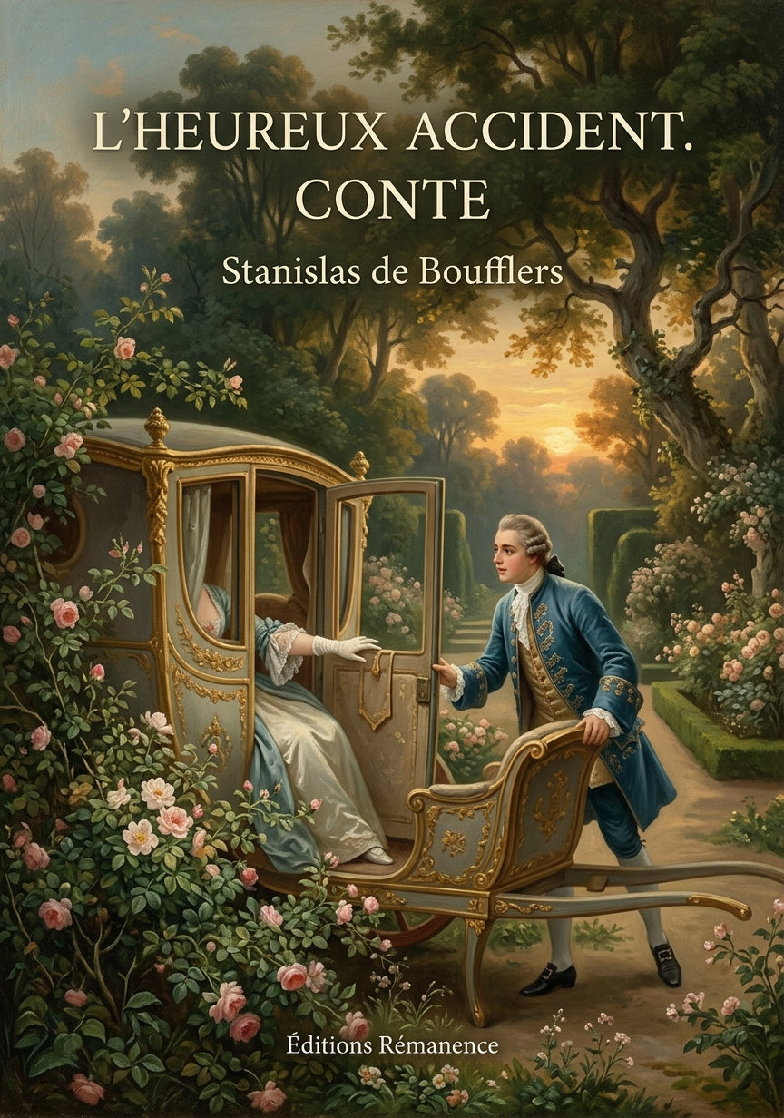 Livre L’Heureux Accident. Conte par Stanislas de Boufflers - Couverture - Editions Remanence