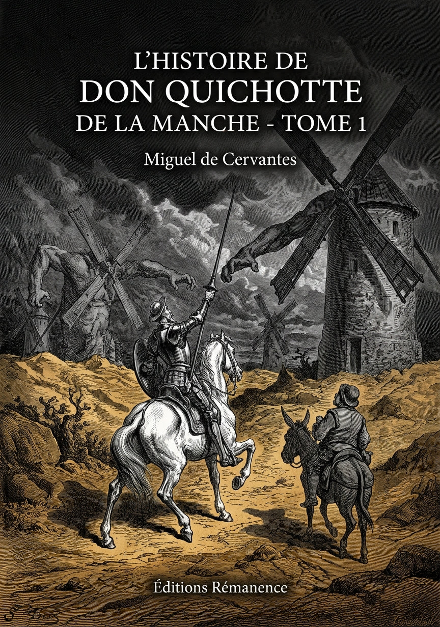 Livre L’Histoire de don Quichotte de la Manche - Tome 4 par Miguel de Cervantes - Couverture - Editions Remanence