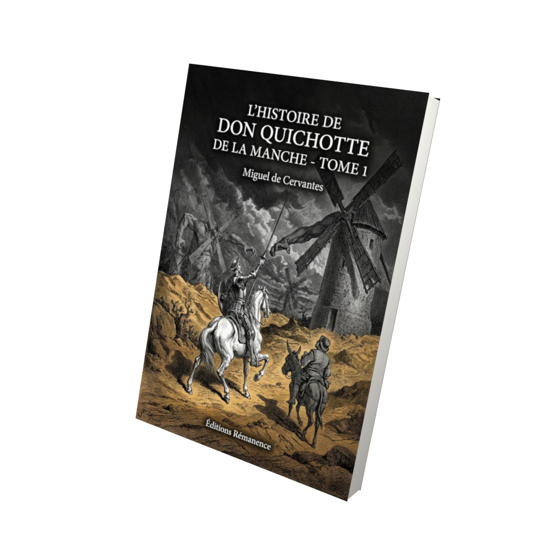 Livre L’Histoire de don Quichotte de la Manche - Tome 4 par Miguel de Cervantes - Vue 3D - Editions Remanence