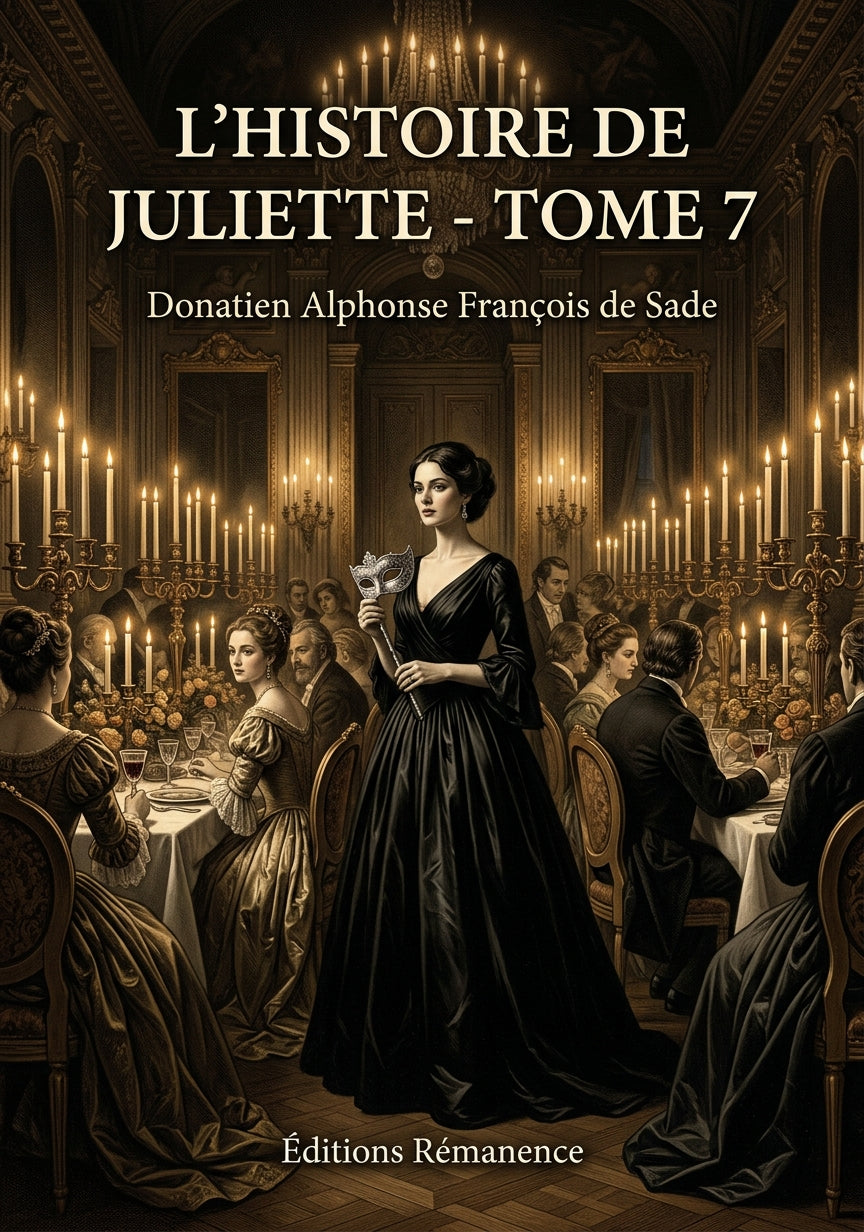 Livre L’histoire de Juliette - Tome 7 par Donatien Alphonse François de Sade - Couverture - Editions Remanence