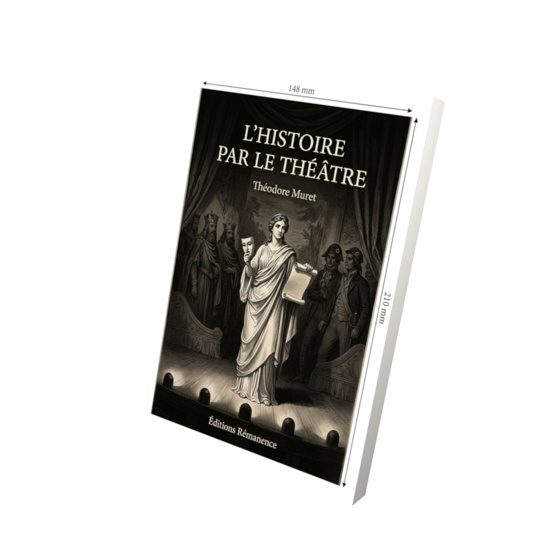 Livre L’Histoire par le théâtre par Théodore Muret - Vue 3D - Editions Remanence