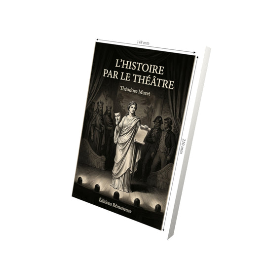 Livre L’Histoire par le théâtre par Théodore Muret - Vue 3D - Editions Remanence