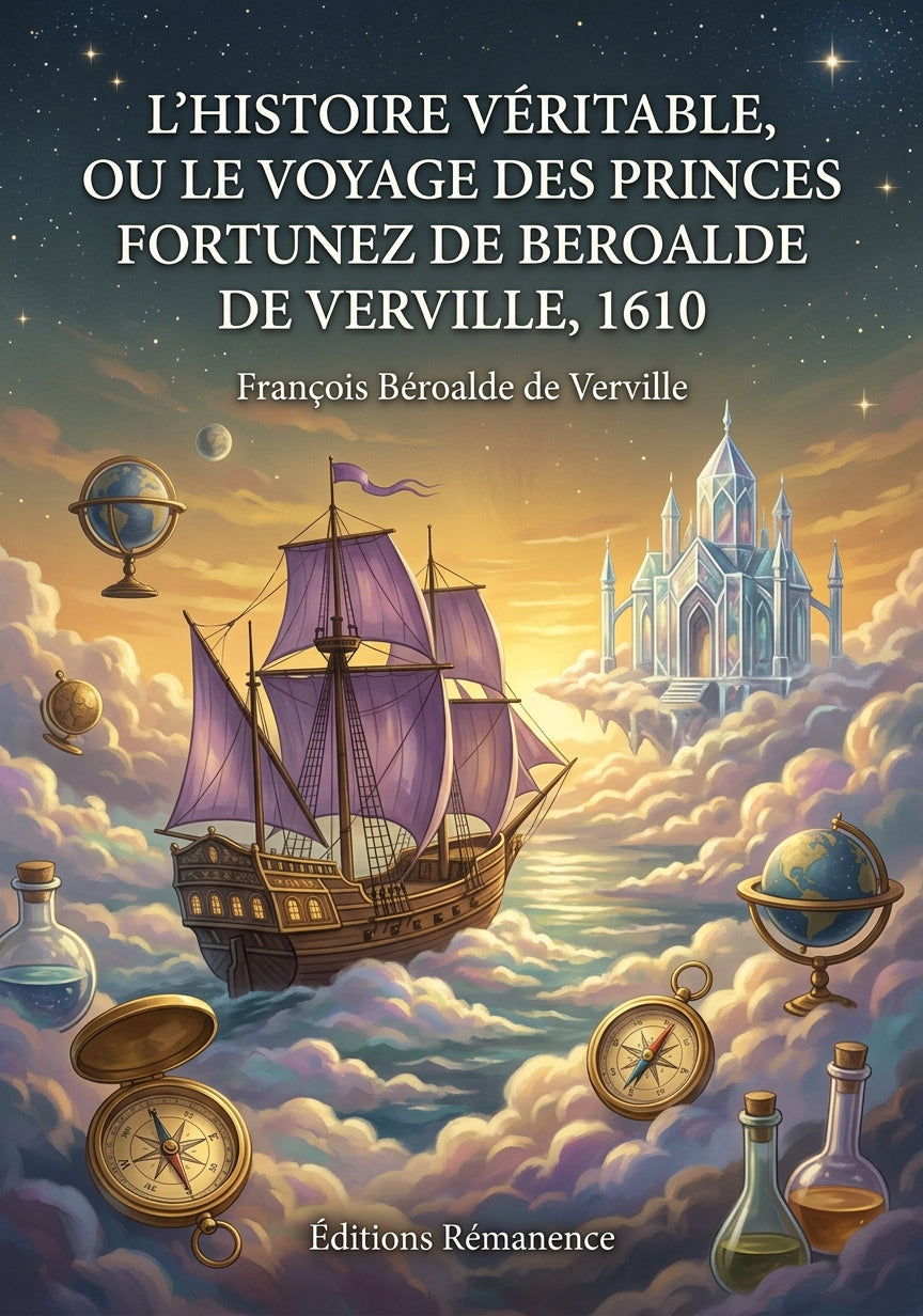 Livre L’histoire véritable, ou Le voyage des princes Fortunez de Beroalde de Verville, 1610 par François Béroalde de Verville - Couverture - Editions Remanence