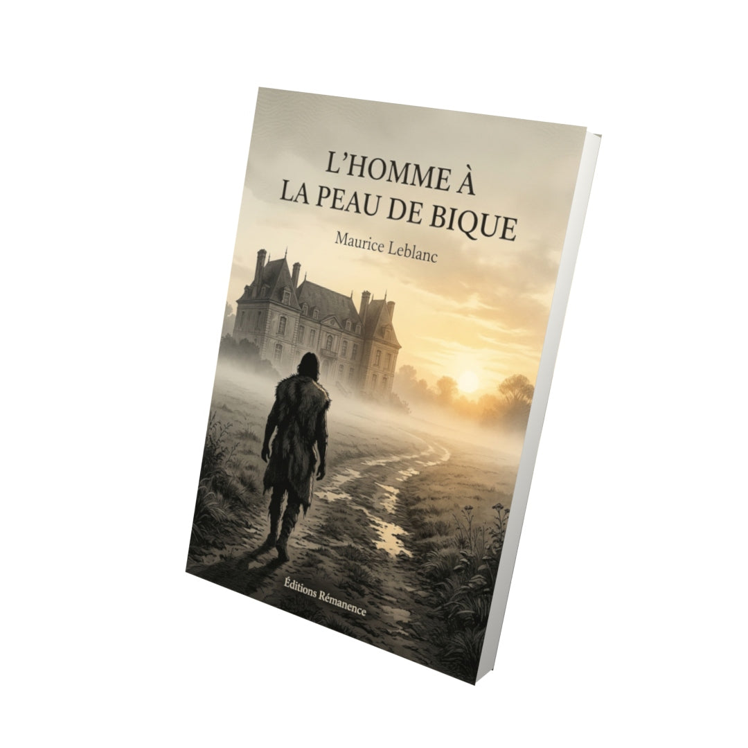 Livre L’Homme à la peau de bique par Maurice Leblanc - Vue 3D - Editions Remanence