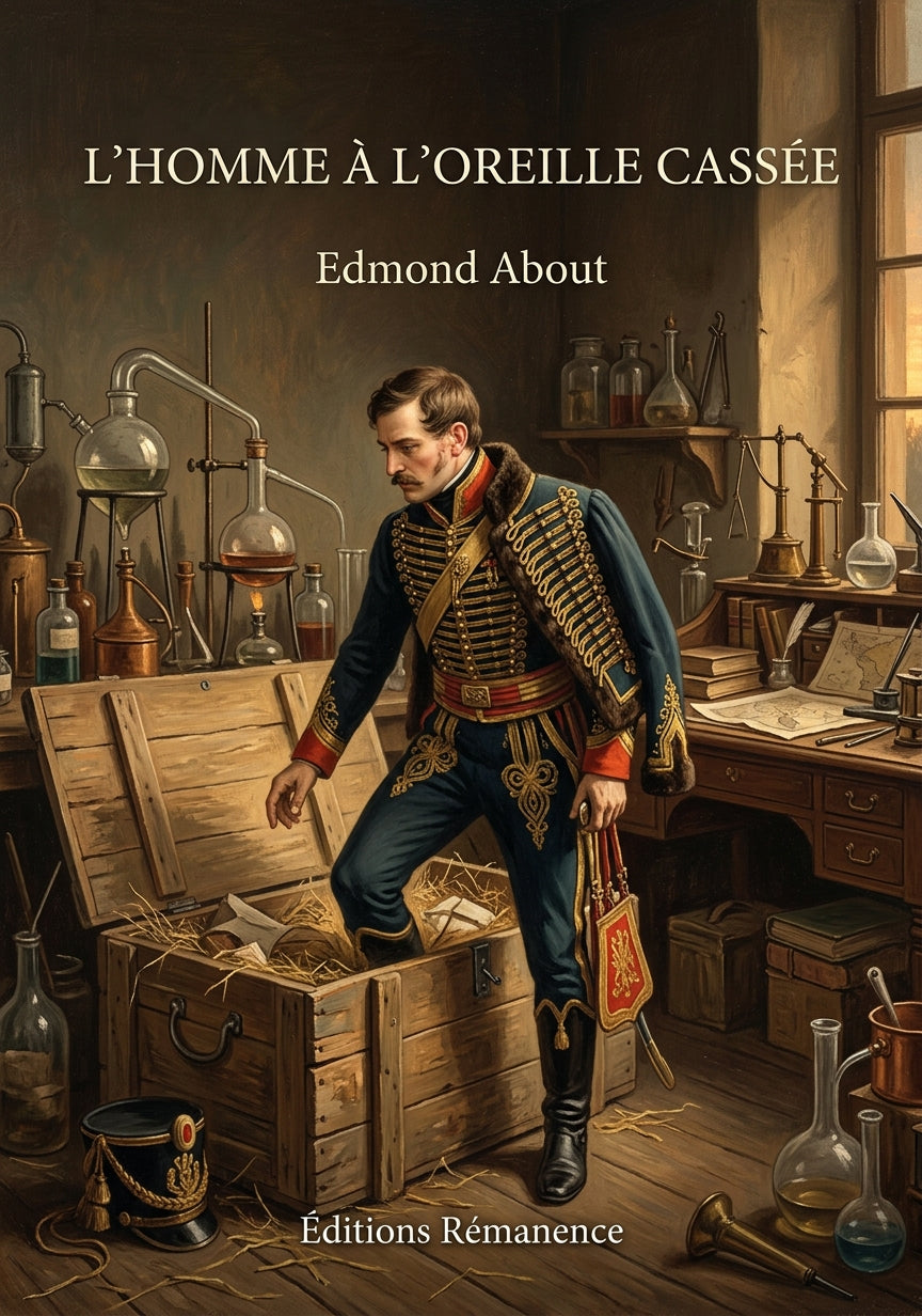 Livre L’Homme à l’oreille cassée par Edmond About - Couverture - Editions Remanence