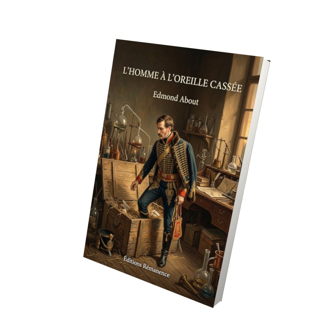 Livre L’Homme à l’oreille cassée par Edmond About - Vue 3D - Editions Remanence