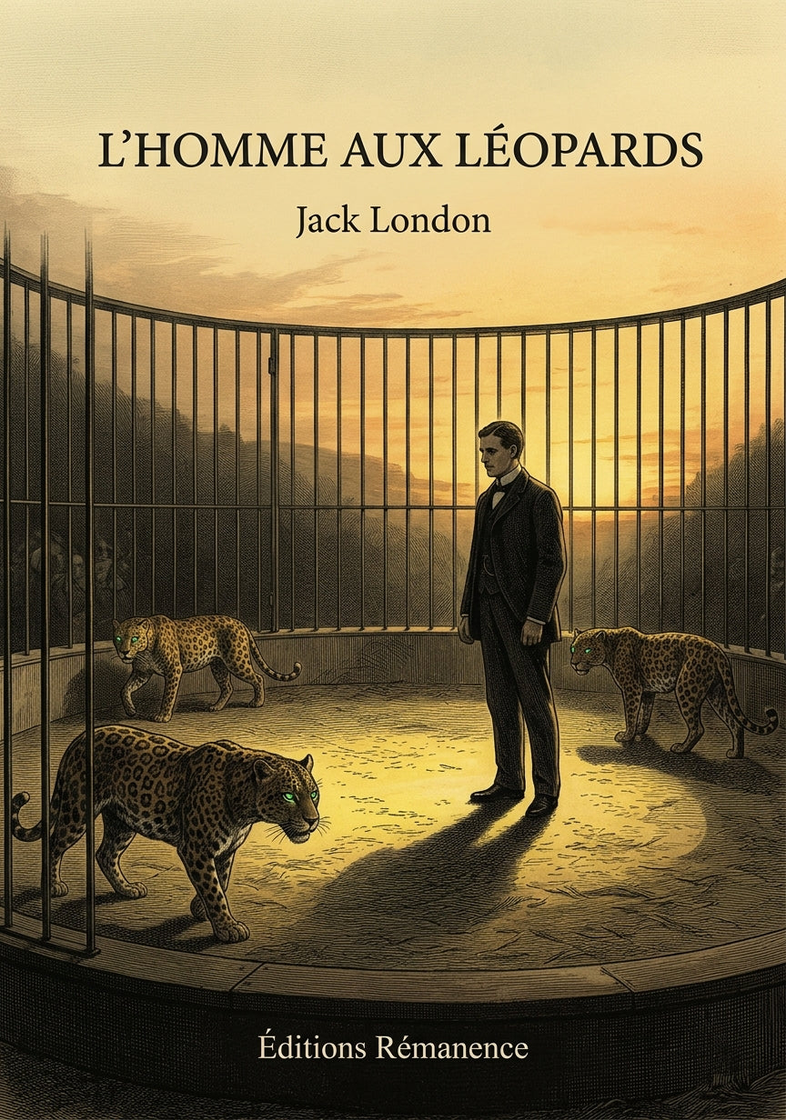 Livre L’Homme aux léopards par Jack London - Couverture - Editions Remanence