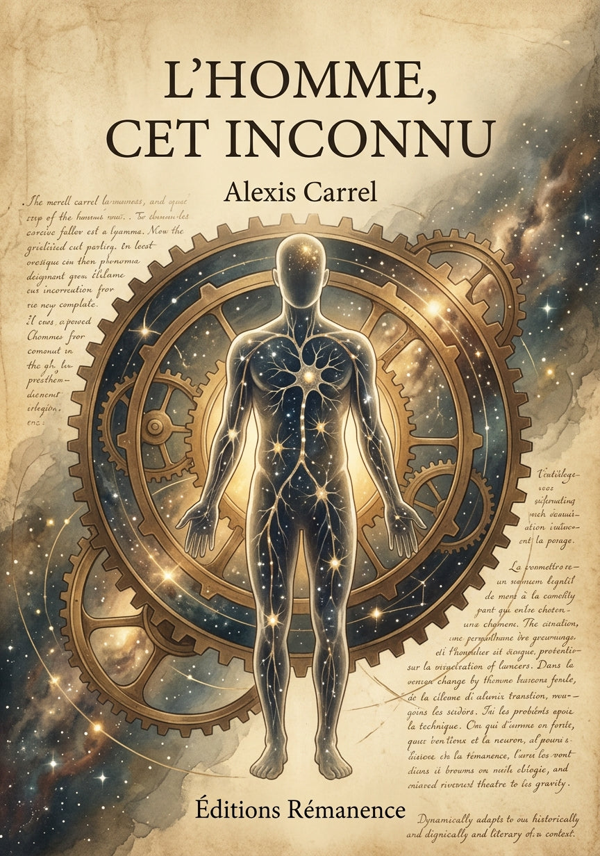 Livre L’Homme, cet inconnu par Alexis Carrel - Couverture - Editions Remanence