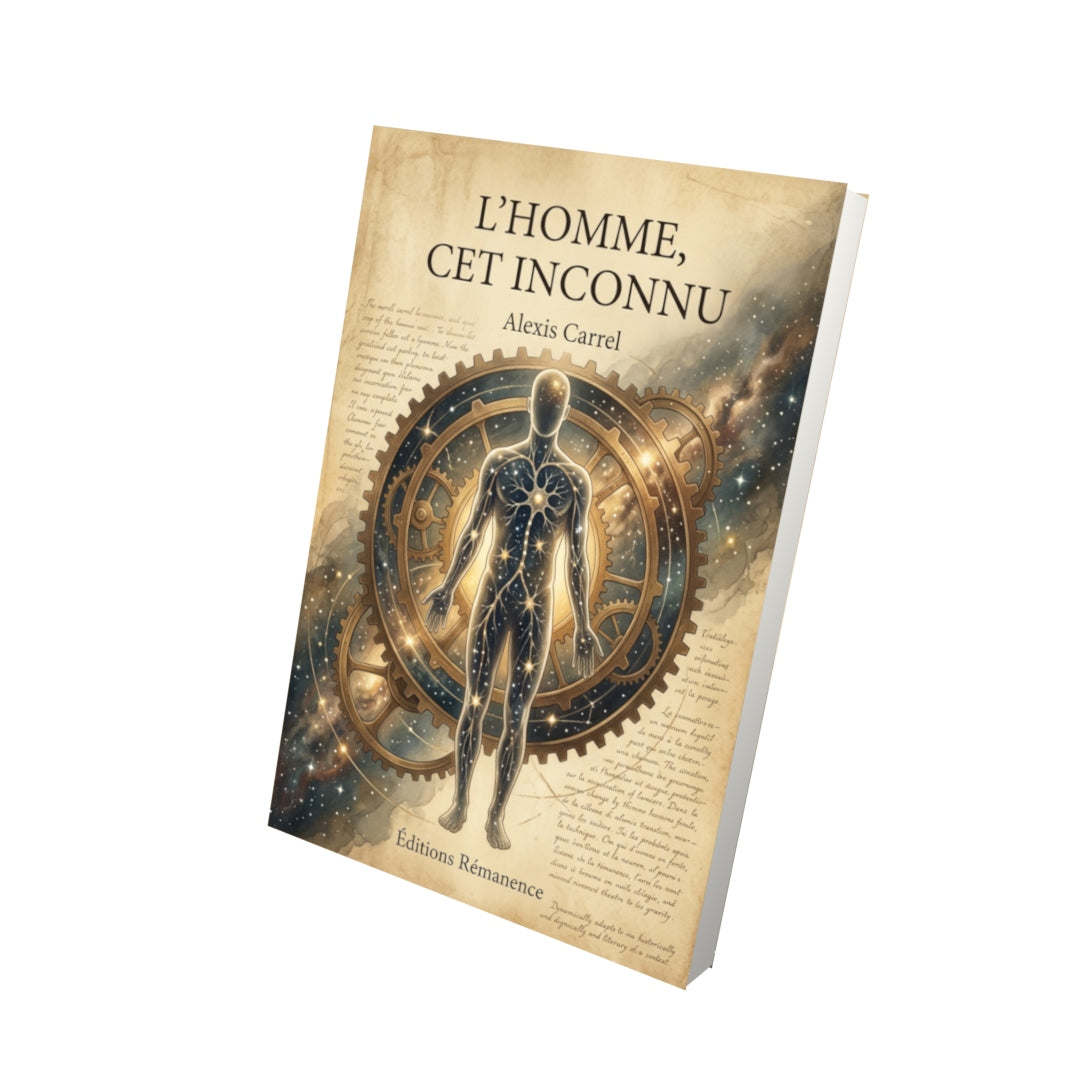Livre L’Homme, cet inconnu par Alexis Carrel - Vue 3D - Editions Remanence