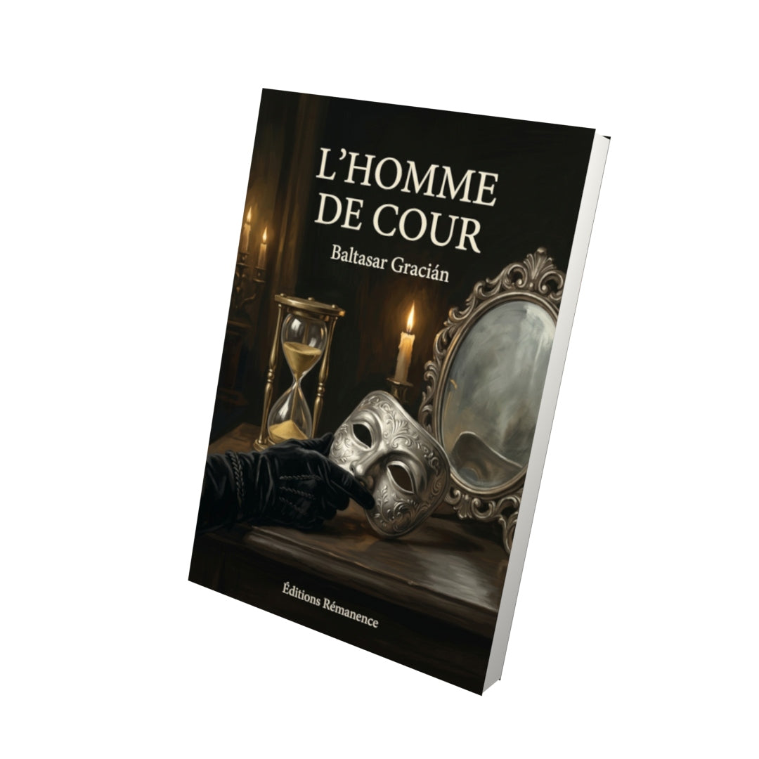 Livre L’Homme de cour par Baltasar Gracián - Vue 3D - Editions Remanence
