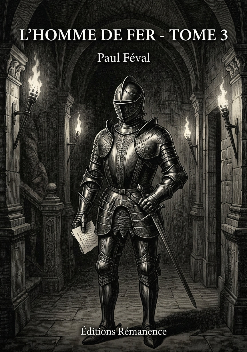 Livre L’Homme de Fer - Tome 3 par Paul Féval - Couverture - Editions Remanence
