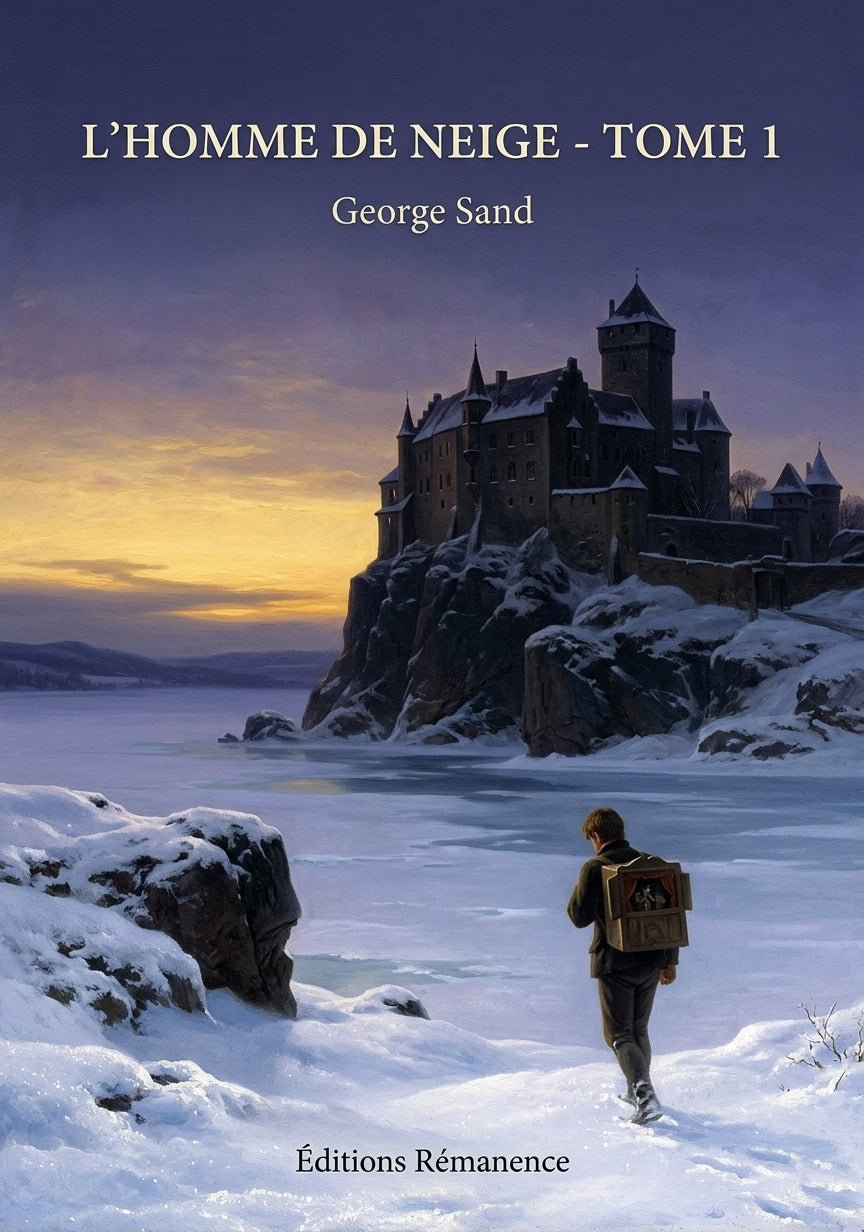 Livre L’Homme de neige - Tome 1 par George Sand - Couverture - Editions Remanence