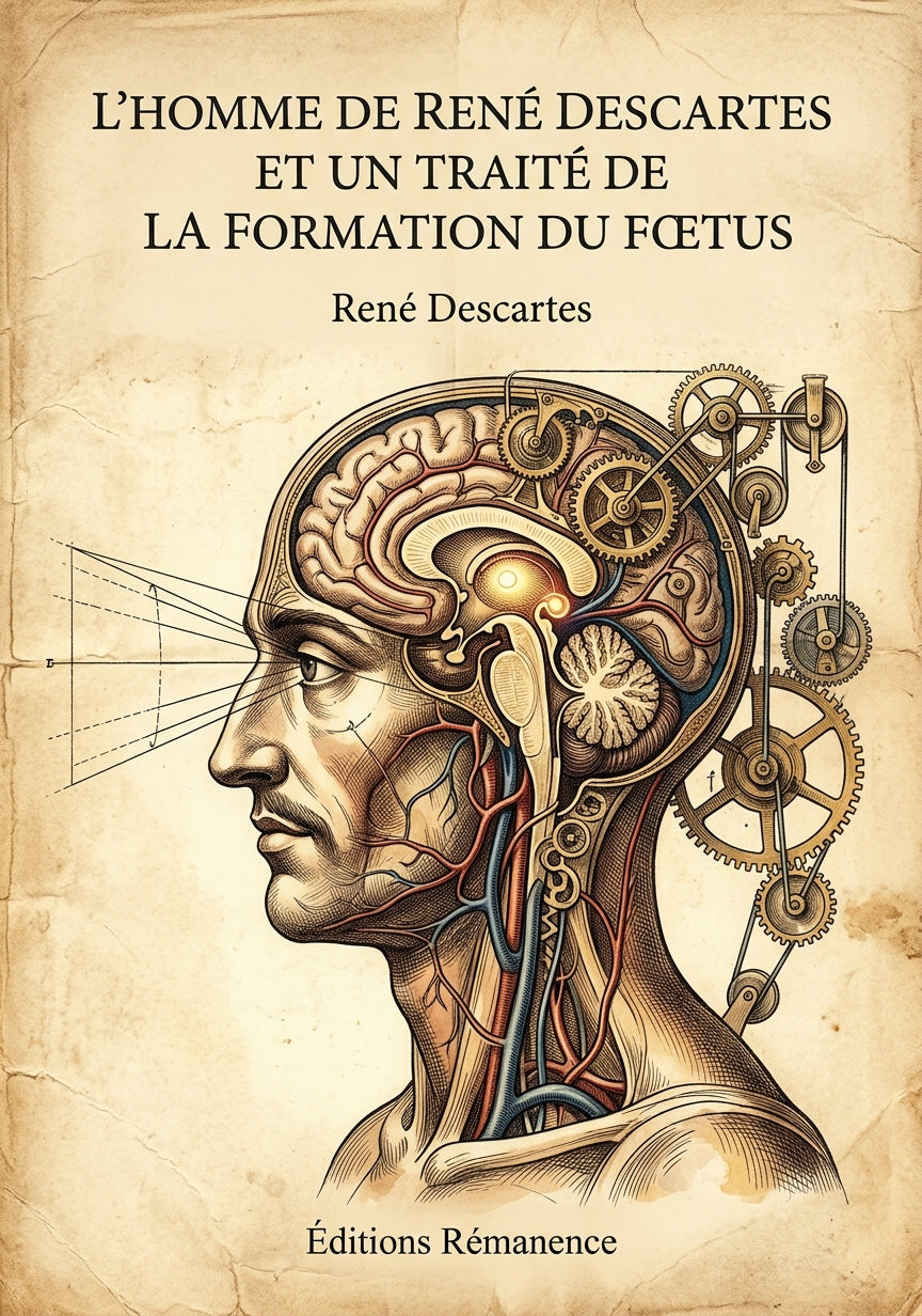 Livre L’Homme de René Descartes et un Traité de la formation du fœtus par René Descartes - Couverture - Editions Remanence
