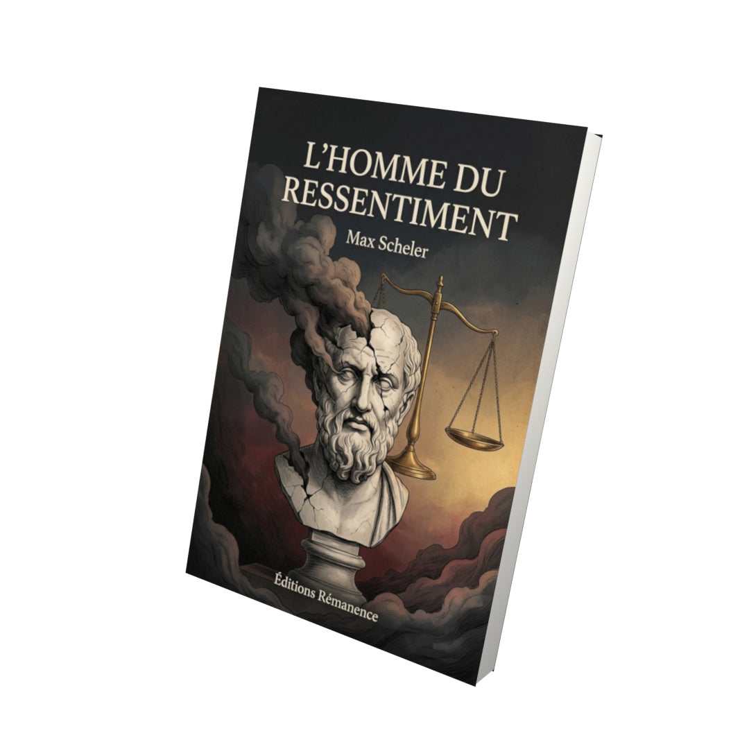 Livre L’homme du ressentiment par Max Scheler - Vue 3D - Editions Remanence