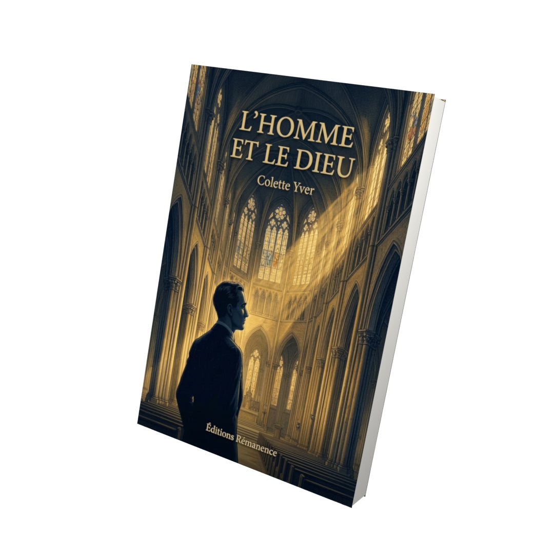 Livre L’Homme et le dieu par Colette Yver - Vue 3D - Editions Remanence