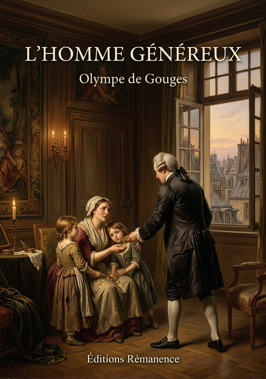 Livre L’Homme généreux par Olympe de Gouges - Couverture - Editions Remanence