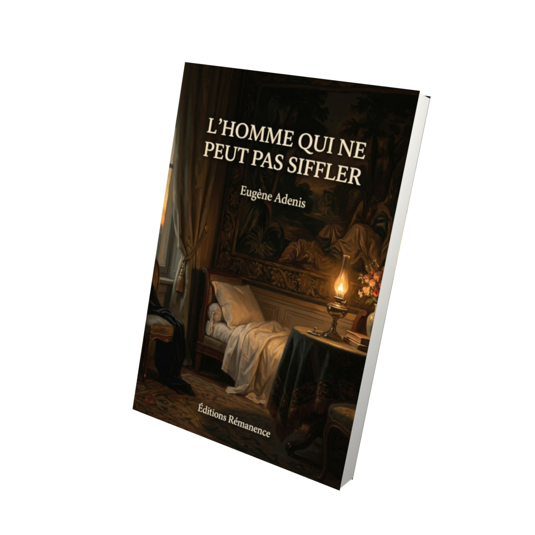 Livre L’homme qui ne peut pas siffler par Eugène Adenis - Vue 3D - Editions Remanence