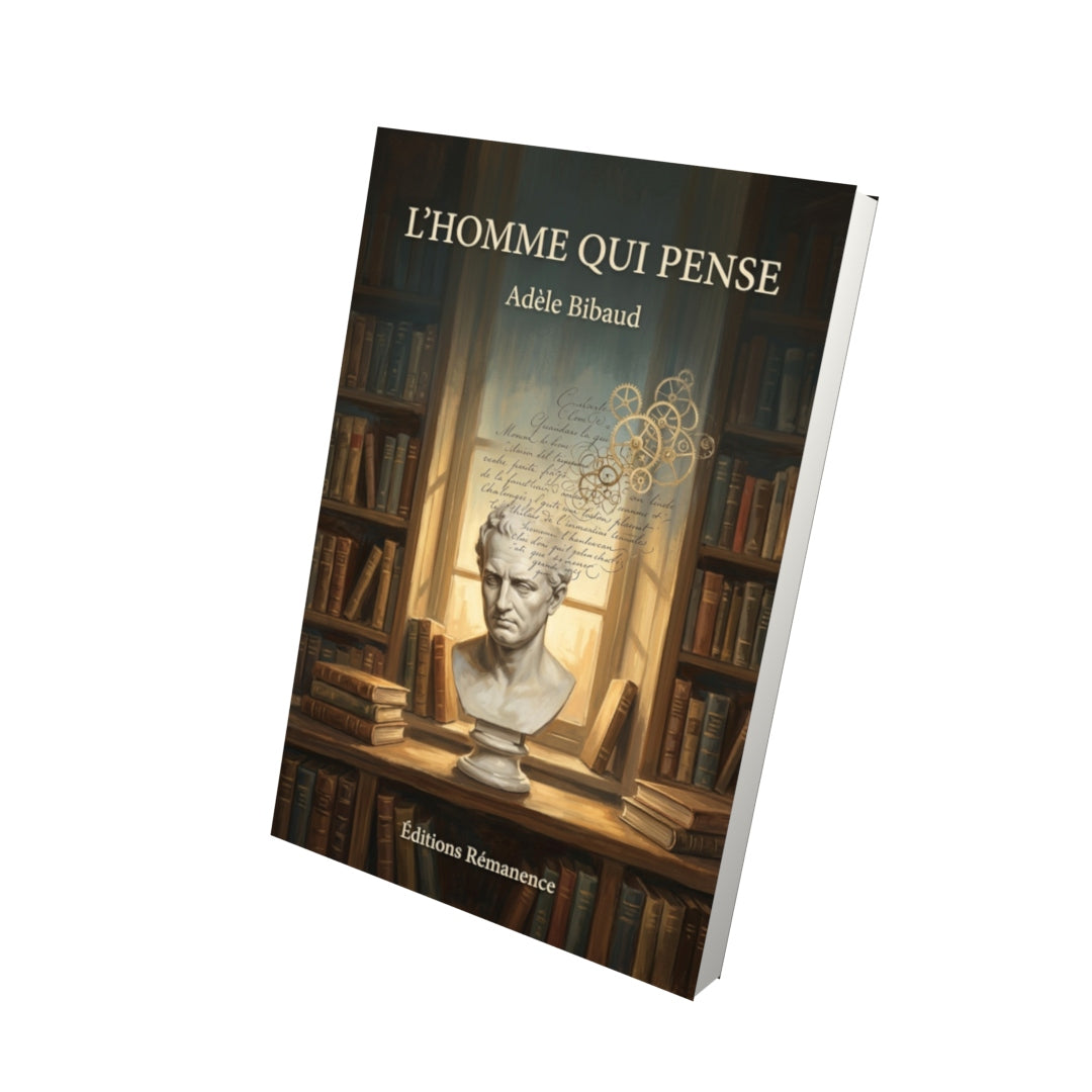 Livre L’homme qui pense par Adèle Bibaud - Vue 3D - Editions Remanence