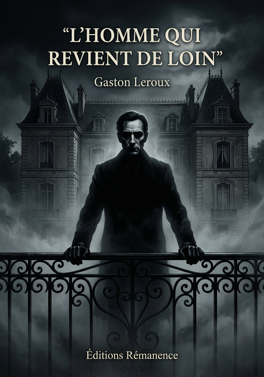 Livre L’Homme qui revient de loin par Gaston Leroux - Couverture - Editions Remanence