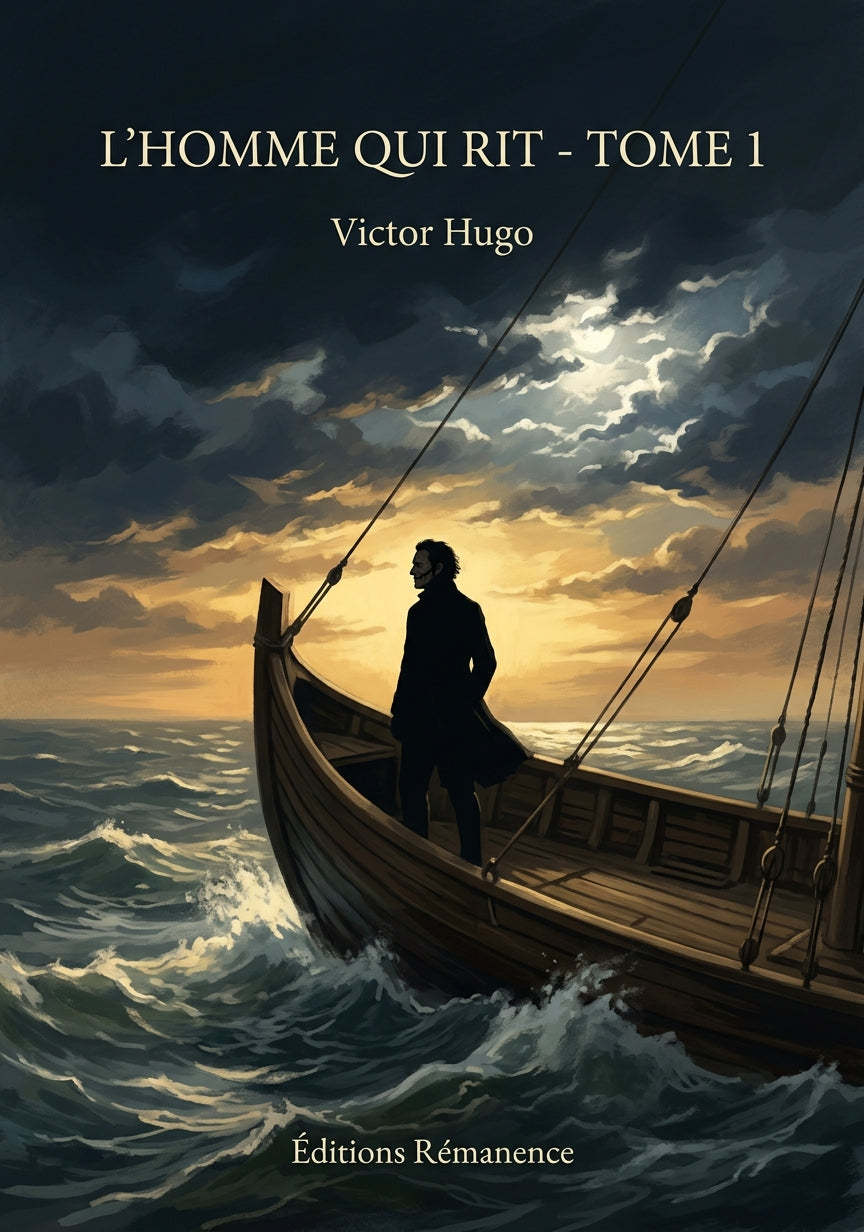 Livre L’Homme qui rit - Tome 1 par Victor Hugo - Couverture - Editions Remanence