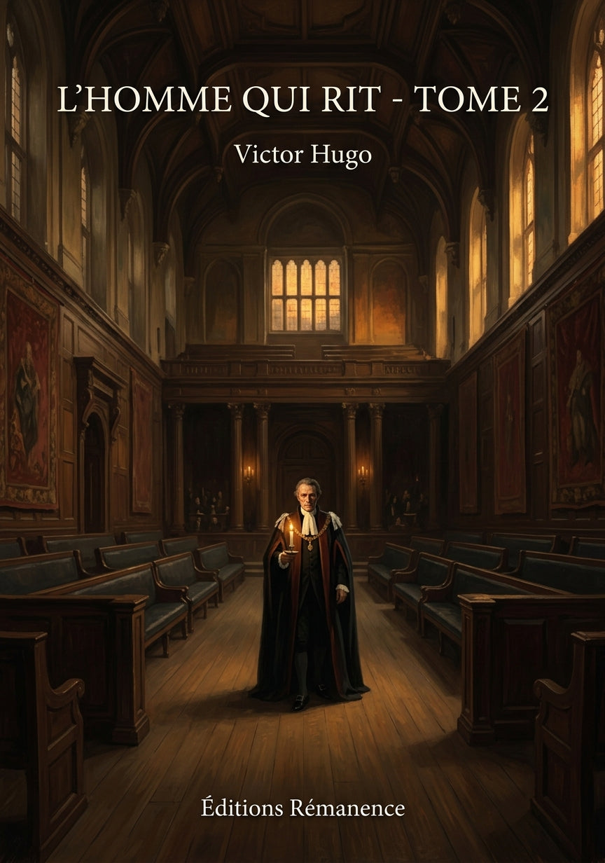 Livre L’Homme qui rit - Tome 2 par Victor Hugo - Couverture - Editions Remanence