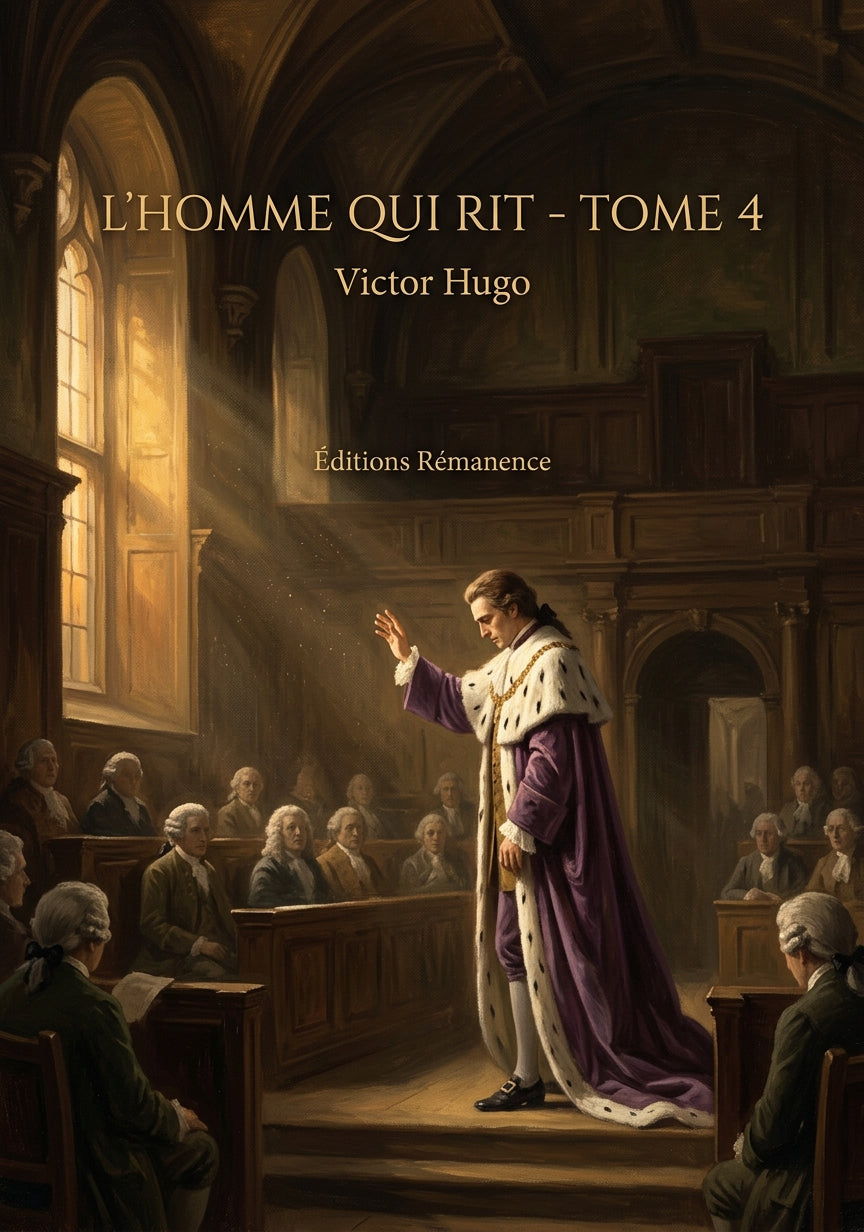 Livre L’Homme qui rit - Tome 4 par Victor Hugo - Couverture - Editions Remanence