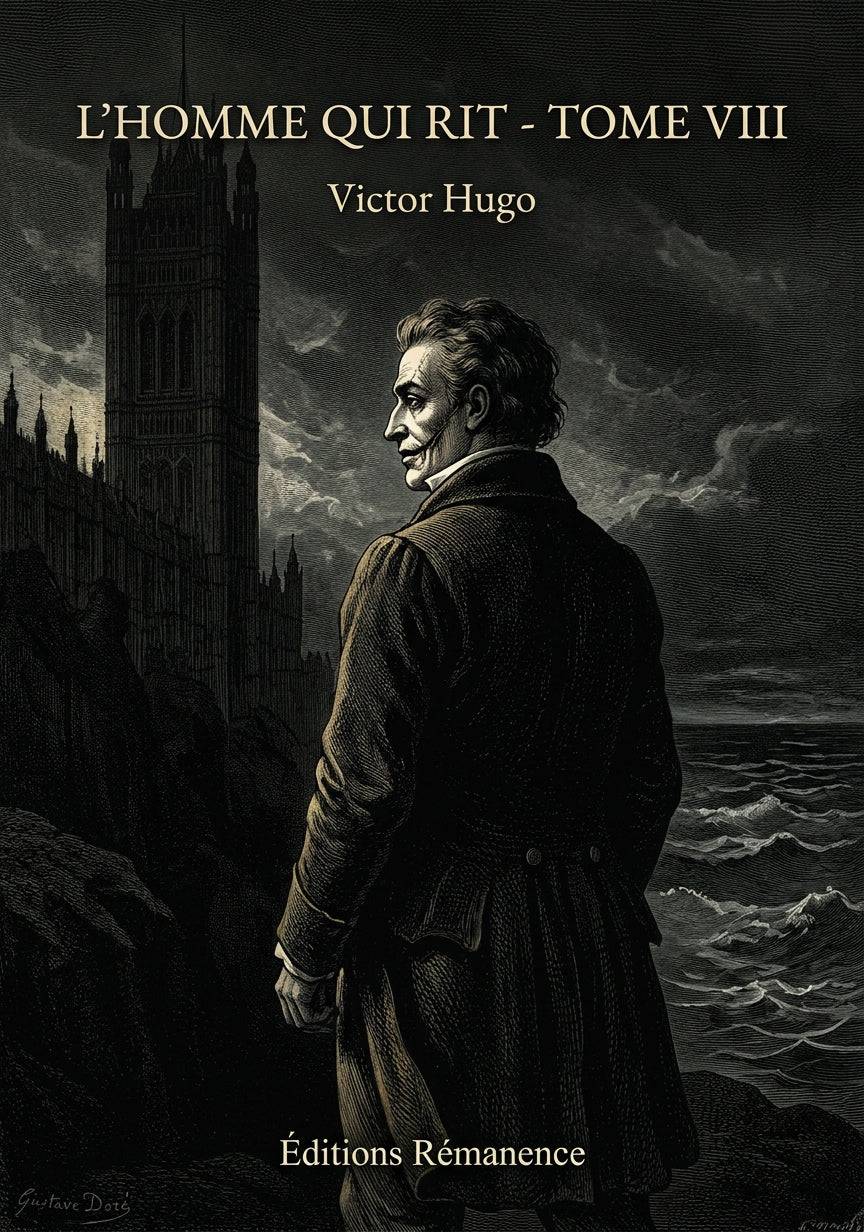 Livre L’Homme qui rit - Tome VIII par Victor Hugo - Couverture - Editions Remanence
