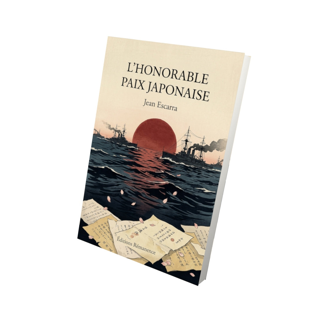 Livre L’honorable paix japonaise par Jean Escarra - Vue 3D - Editions Remanence