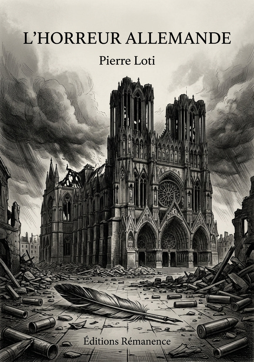 Livre L’Horreur allemande par Pierre Loti - Couverture - Editions Remanence