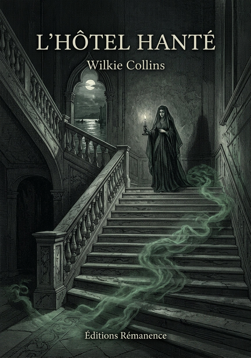 Livre L’Hôtel hanté par Wilkie Collins - Couverture - Editions Remanence
