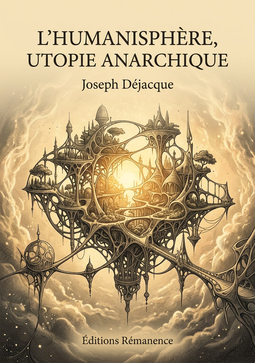 Livre L’Humanisphère, utopie anarchique par Joseph Déjacque - Couverture - Editions Remanence