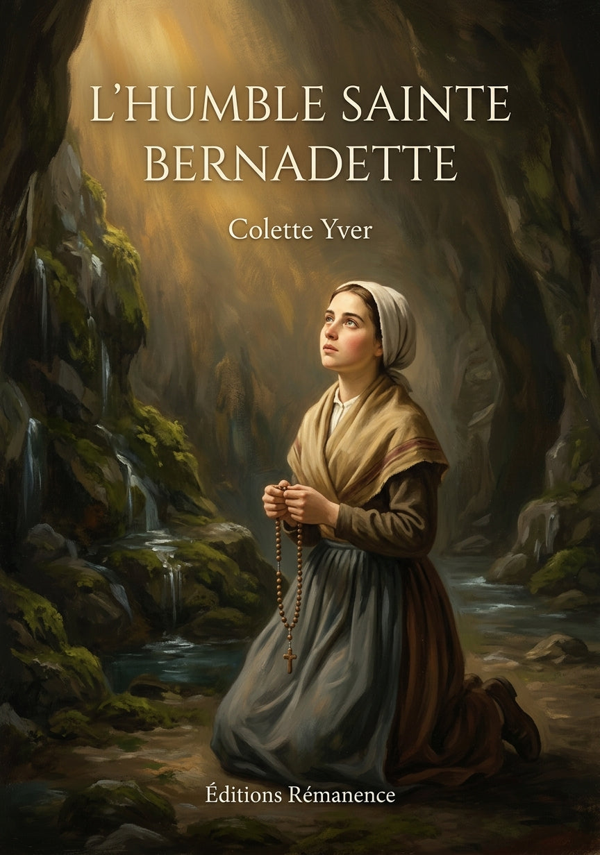 Livre L’Humble Sainte Bernadette par Colette Yver - Couverture - Editions Remanence