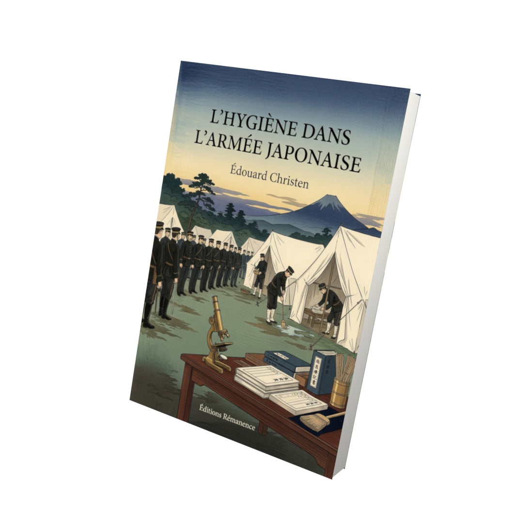 Livre L’Hygiène dans l’armée japonaise par Édouard Christen - Vue 3D - Editions Remanence